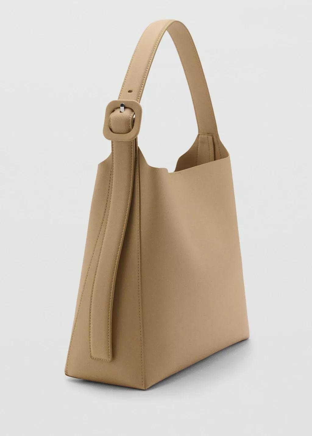 YELLOW Leather effect bucket bag, 0201_10, large image number 0
