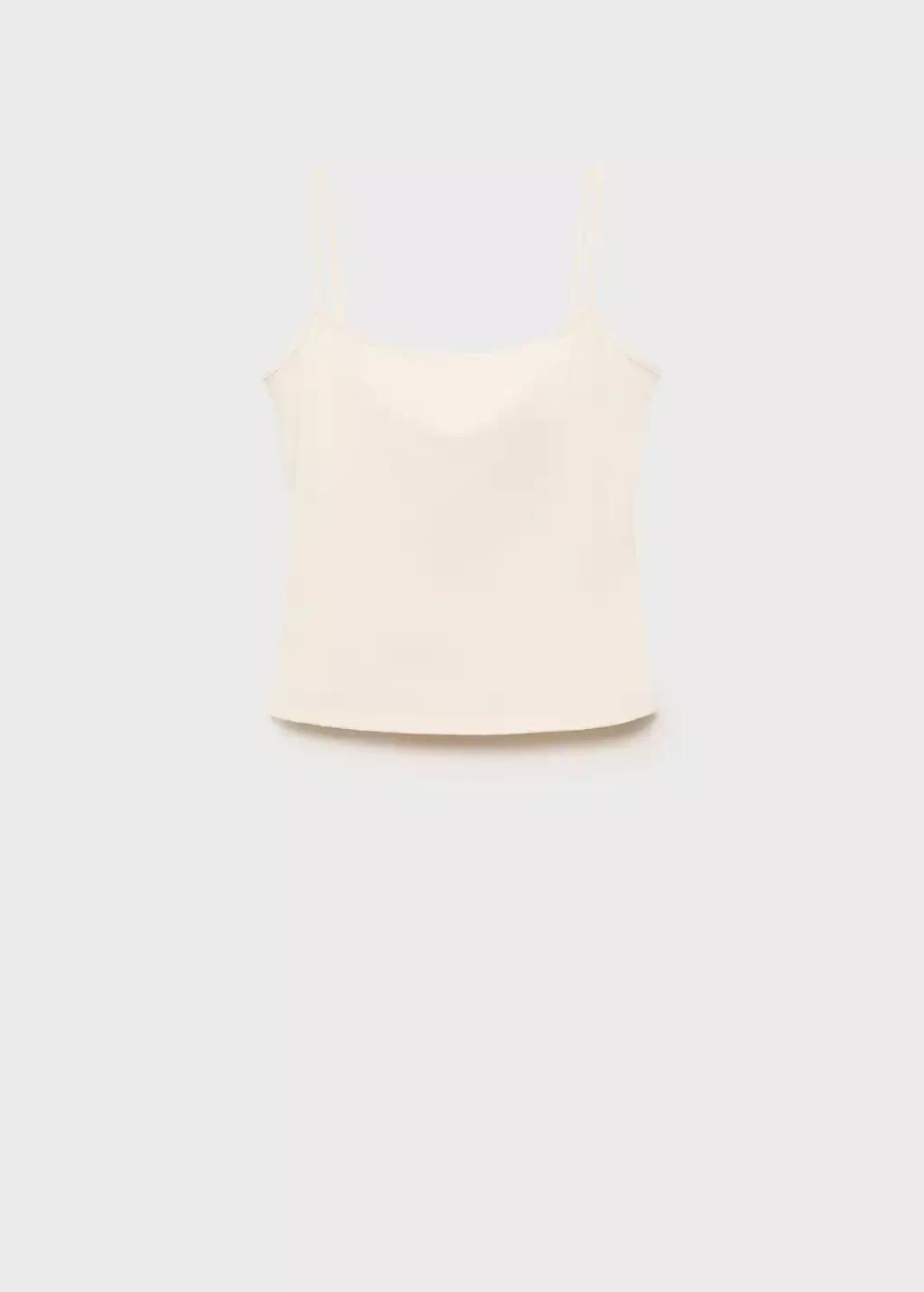 White Spaghetti Strap Top, , large image number 3