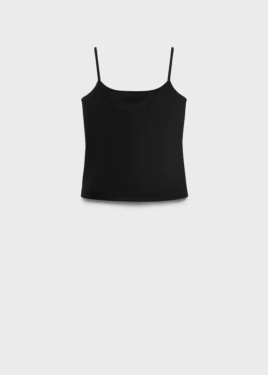 Black Spaghetti Strap Top, , large image number 3