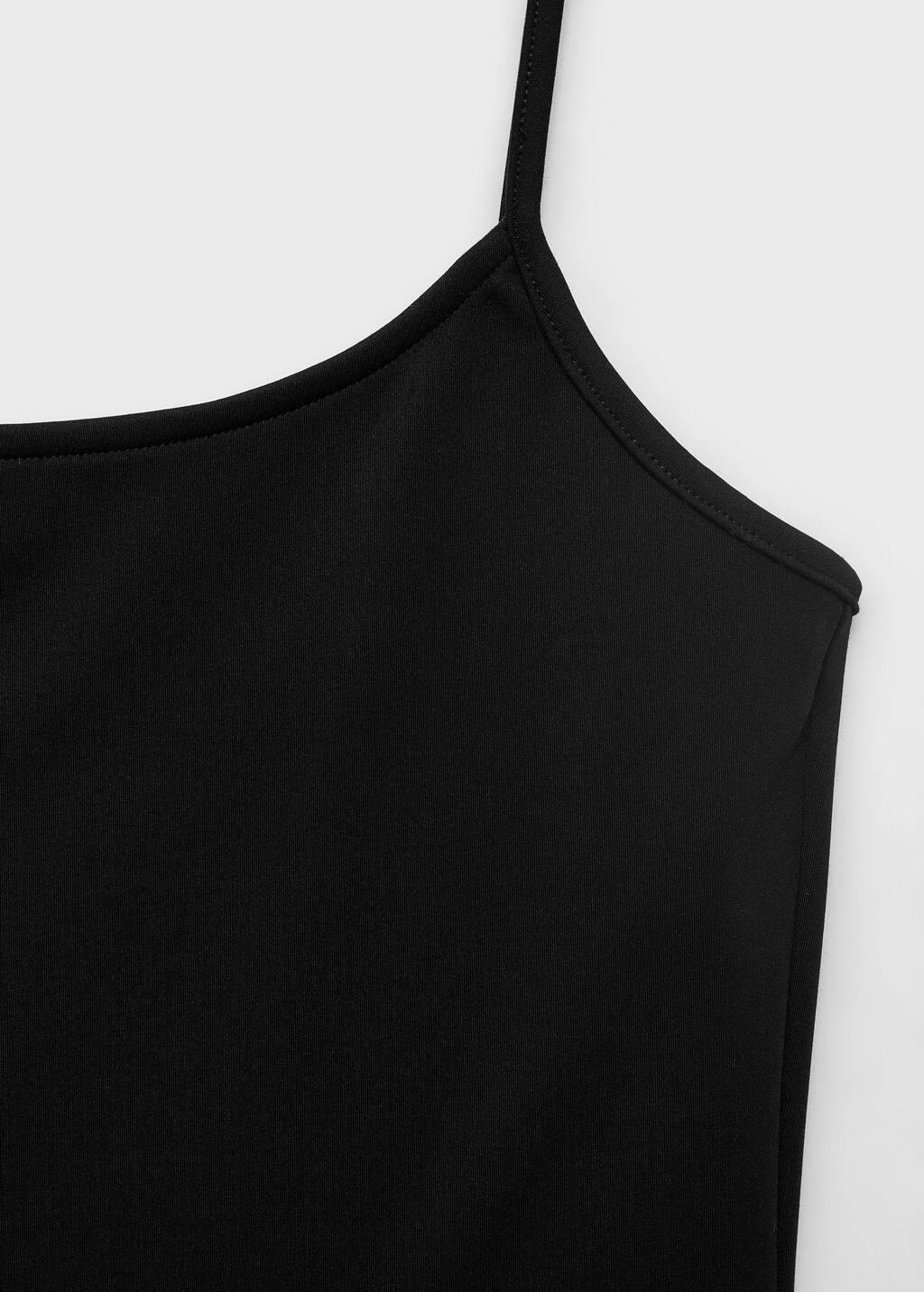 Black Spaghetti Strap Top, , large image number 4
