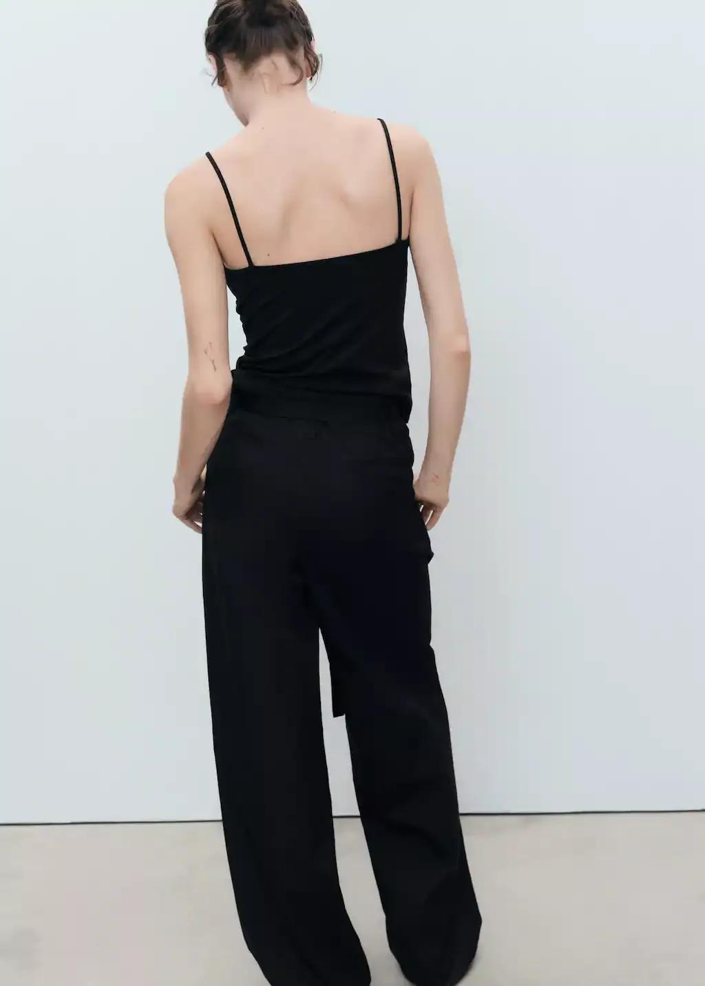 Black Spaghetti Strap Top, , large image number 5