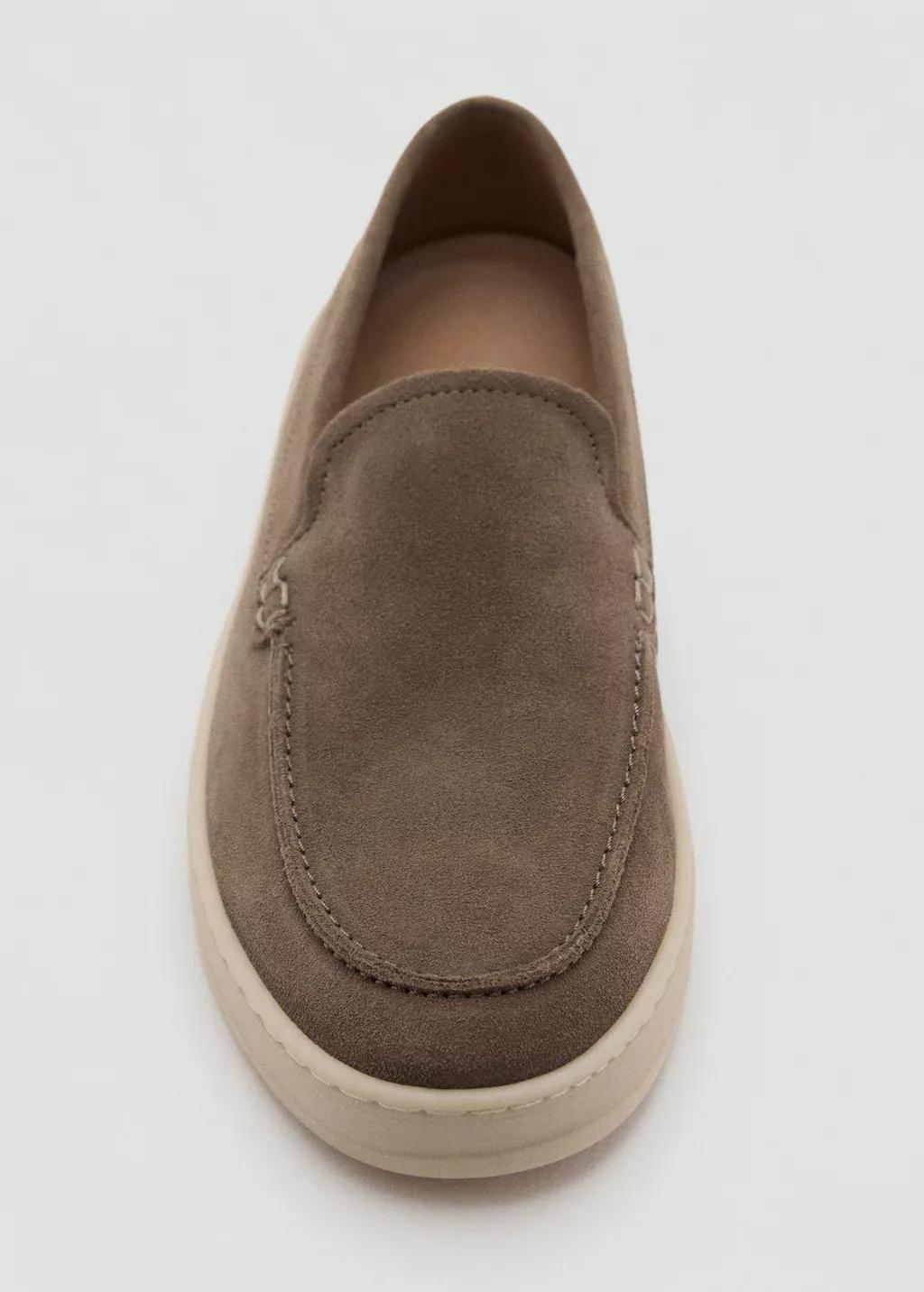 Brown Split Leather Shoes, , large image number 2
