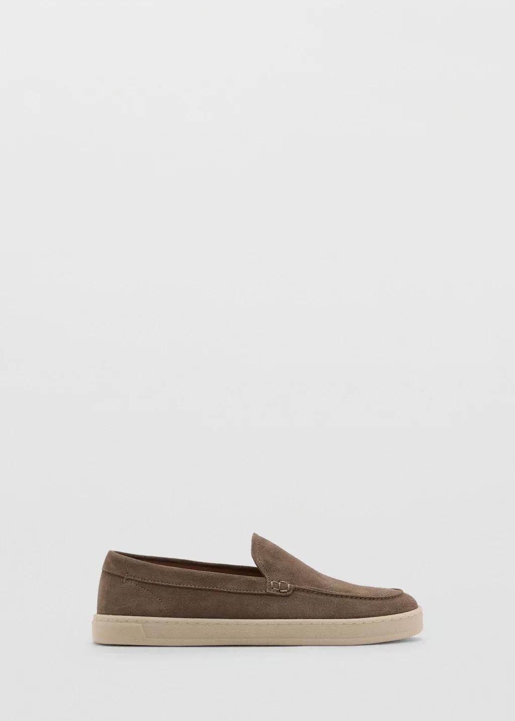 Brown Split Leather Shoes, , large image number 3