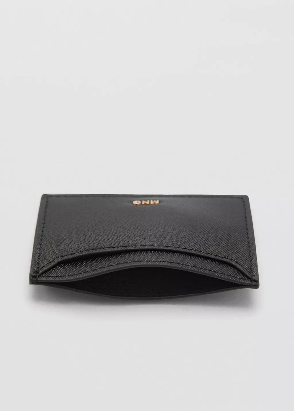 Black Saffiano-Effect Cardholder, 0201_99, large image number 1
