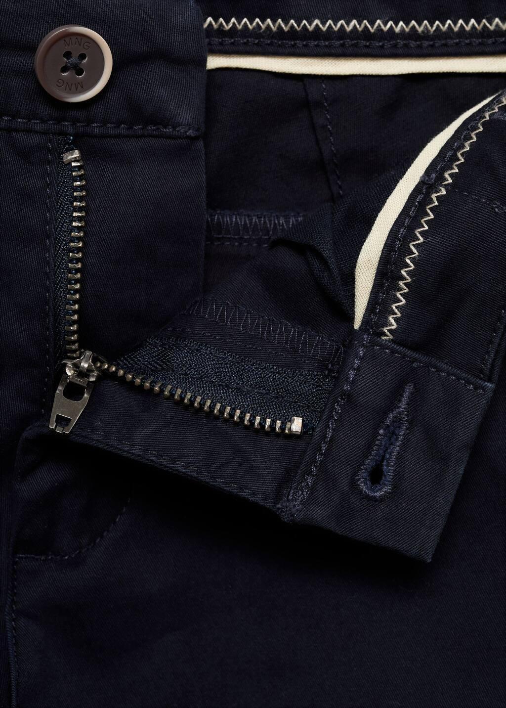 NAVY Plain chino trousers, Kids Boy, , large image number 2