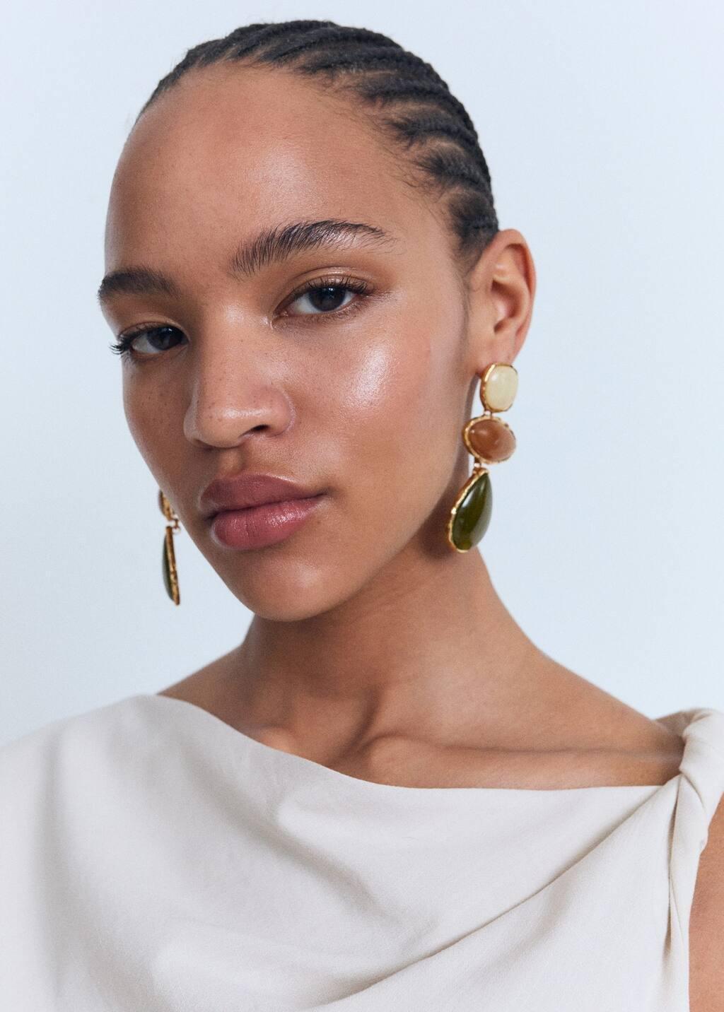 LIGHT BEIGE Asymmetrical draped top with straps, Light Beige, medium