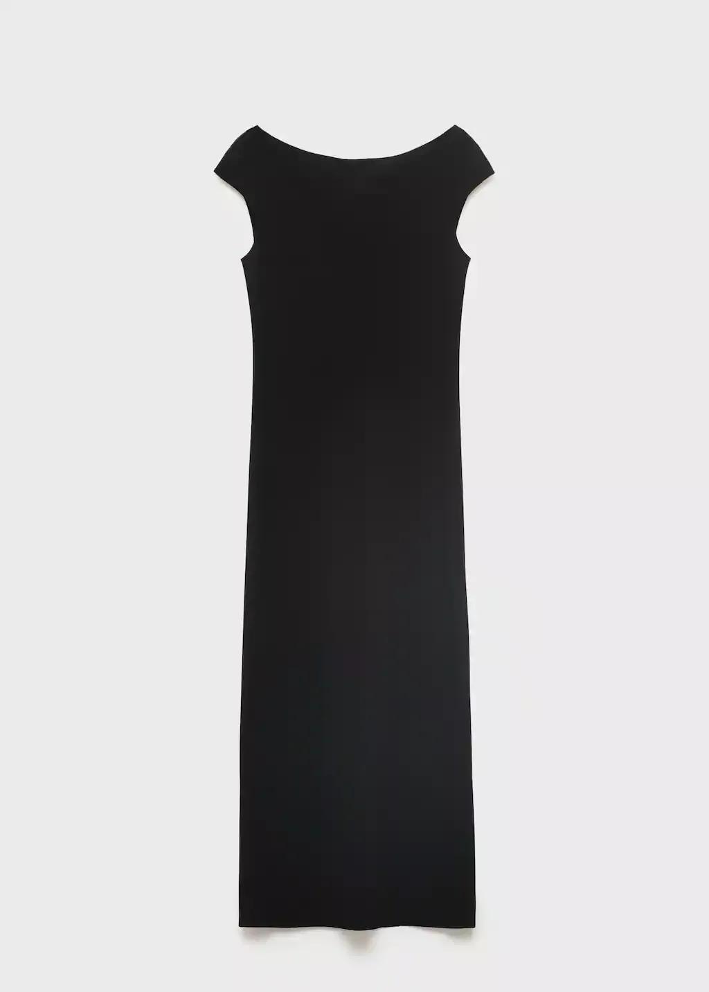 BLACK Open back dress, 0201_99, large image number 3