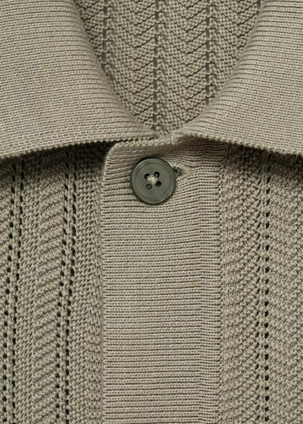 Khaki Cotton Shirt Structure, , large image number 4