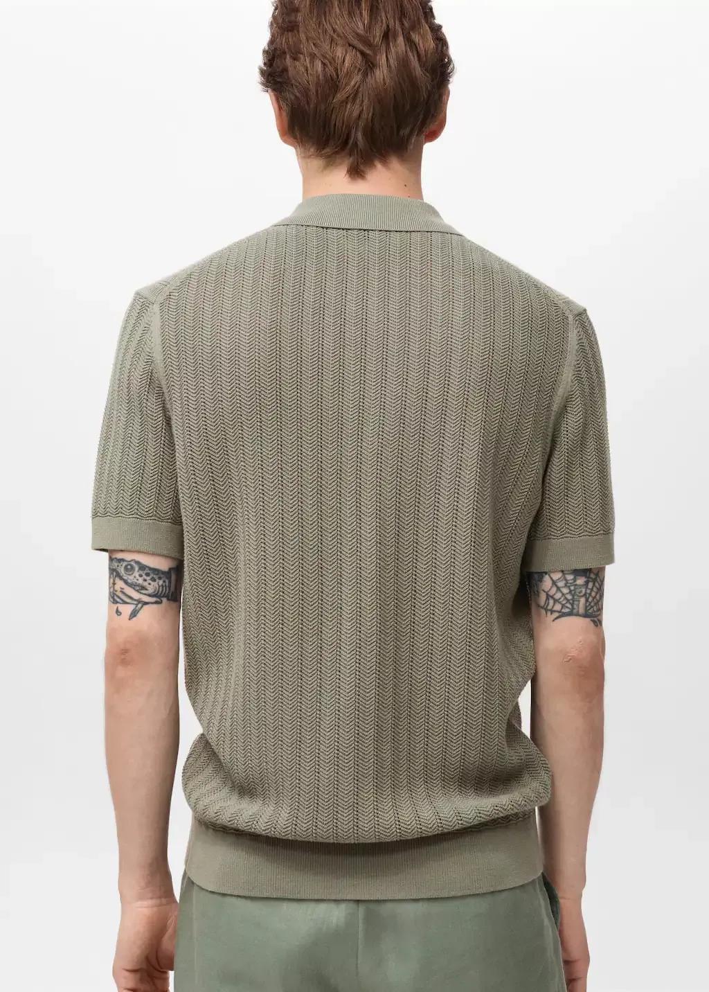 Khaki Cotton Shirt Structure, , large image number 5