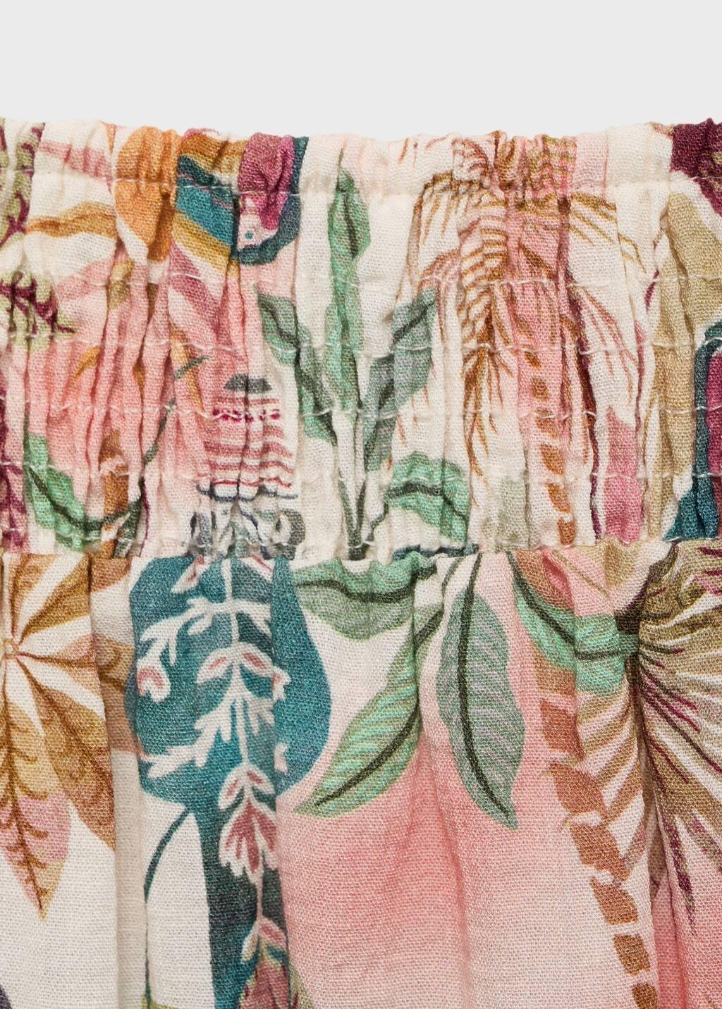 Pink Printed Long Skirt, , large image number 3