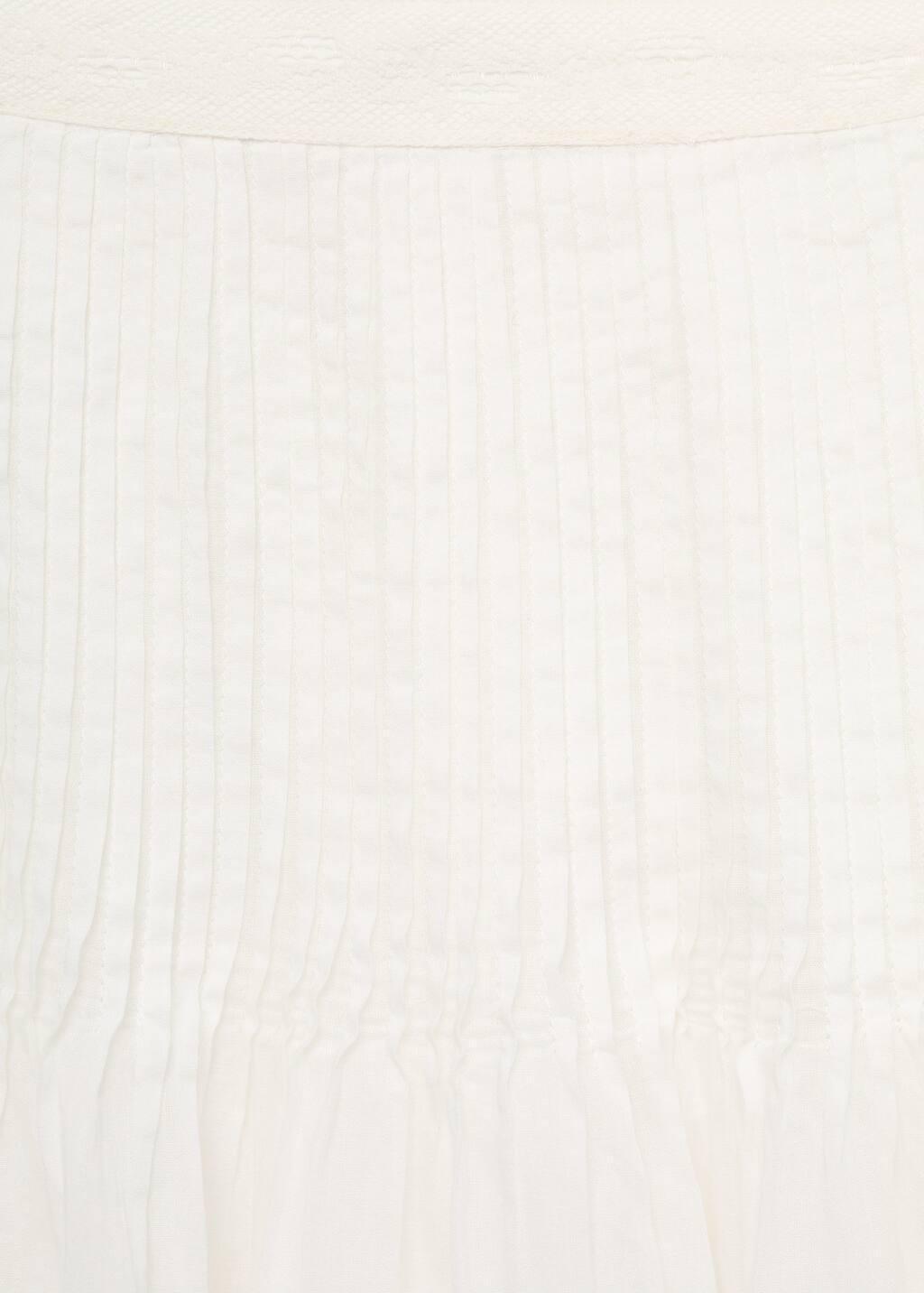 WHITE Lace cotton skirt, , large image number 1