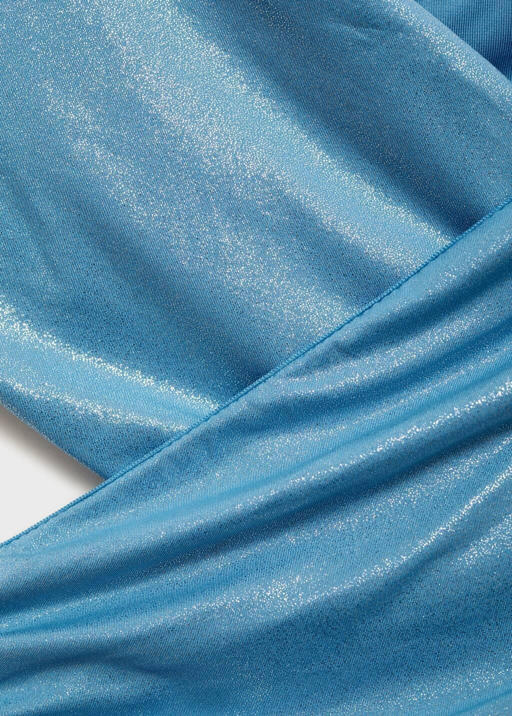 MEDIUM BLUE Swimsuit with a shiny finish and cut-out, Medium Blue, medium