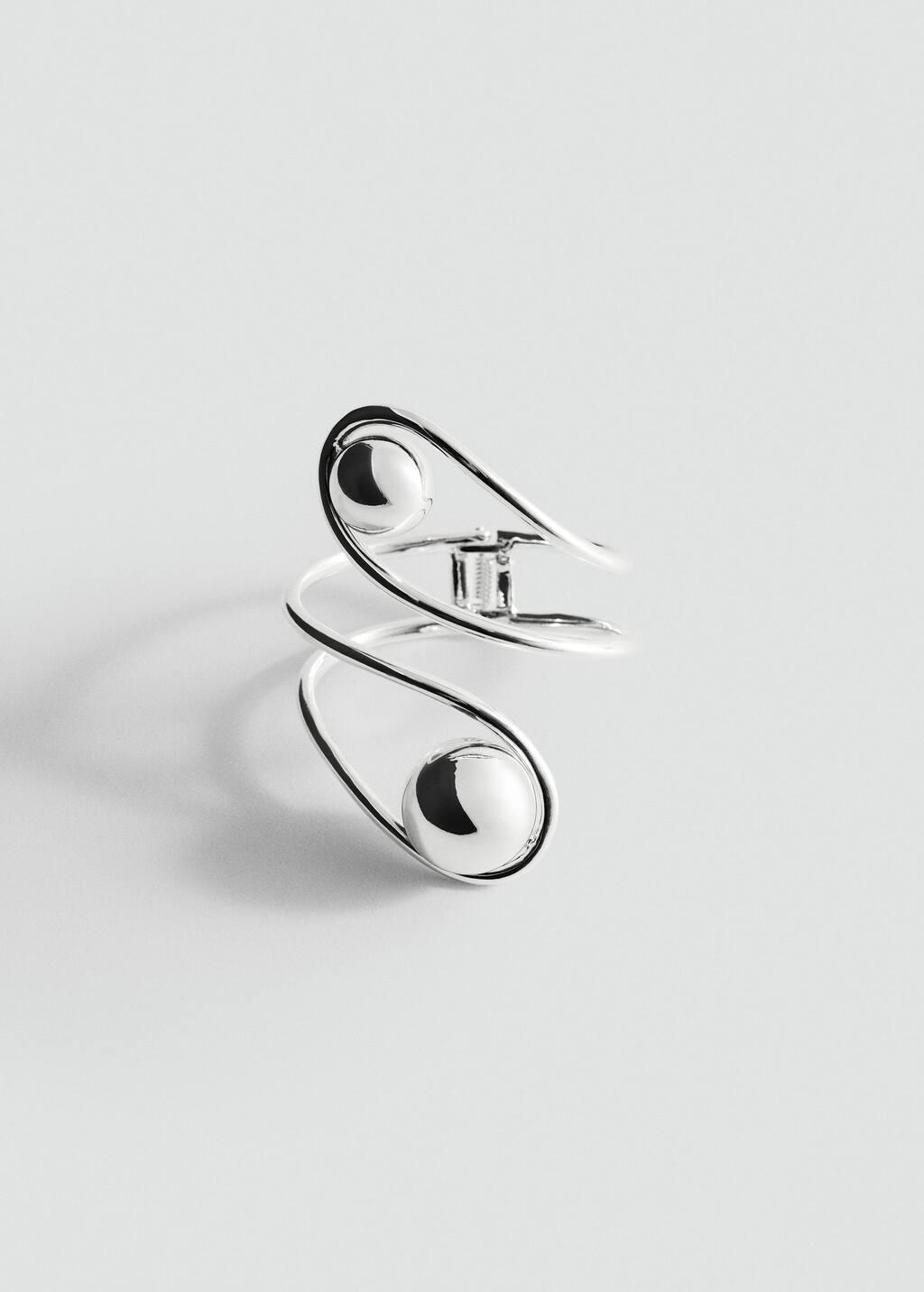 Silver Maxi Bracelet With Sphere Design, Silver, large image number 2