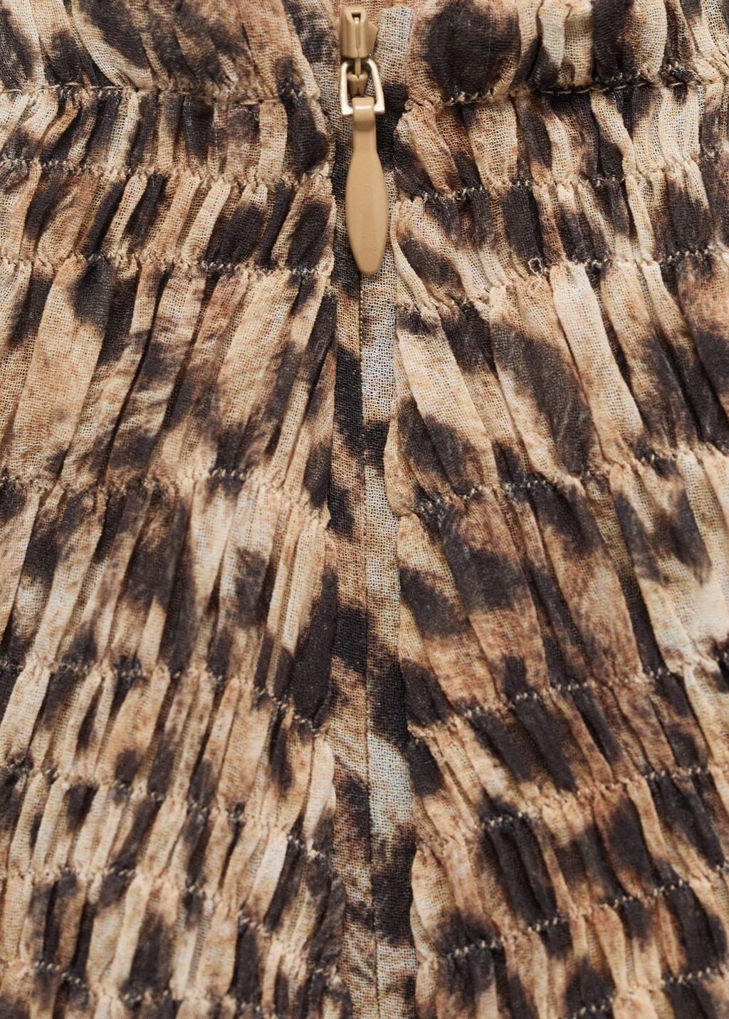 BROWN Leopard-print maxi-skirt, , large image number 5