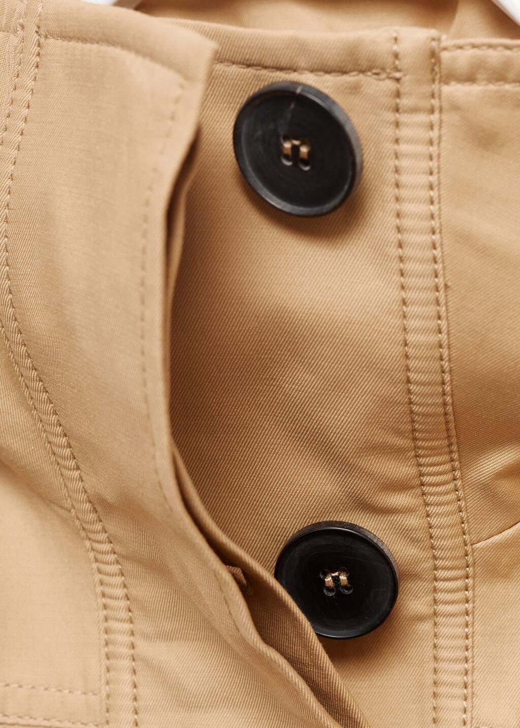 Beige Oversized Waistcoat With Cargo Pockets, , large image number 2