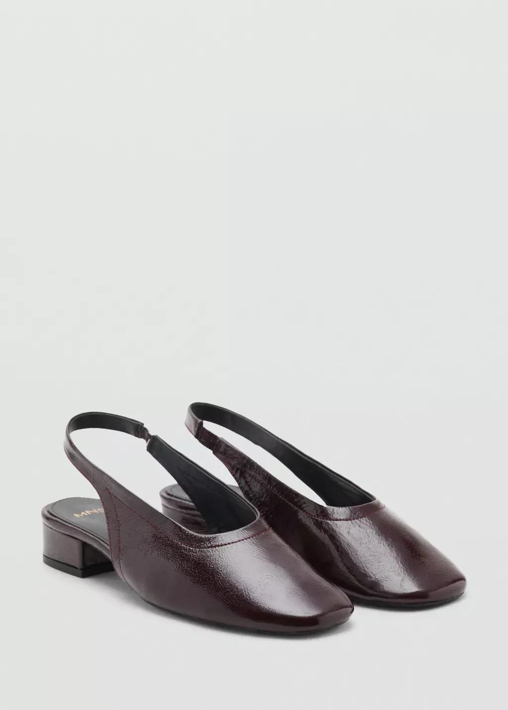 Burgundy Block Heel Leather Shoes, 0201_78, medium