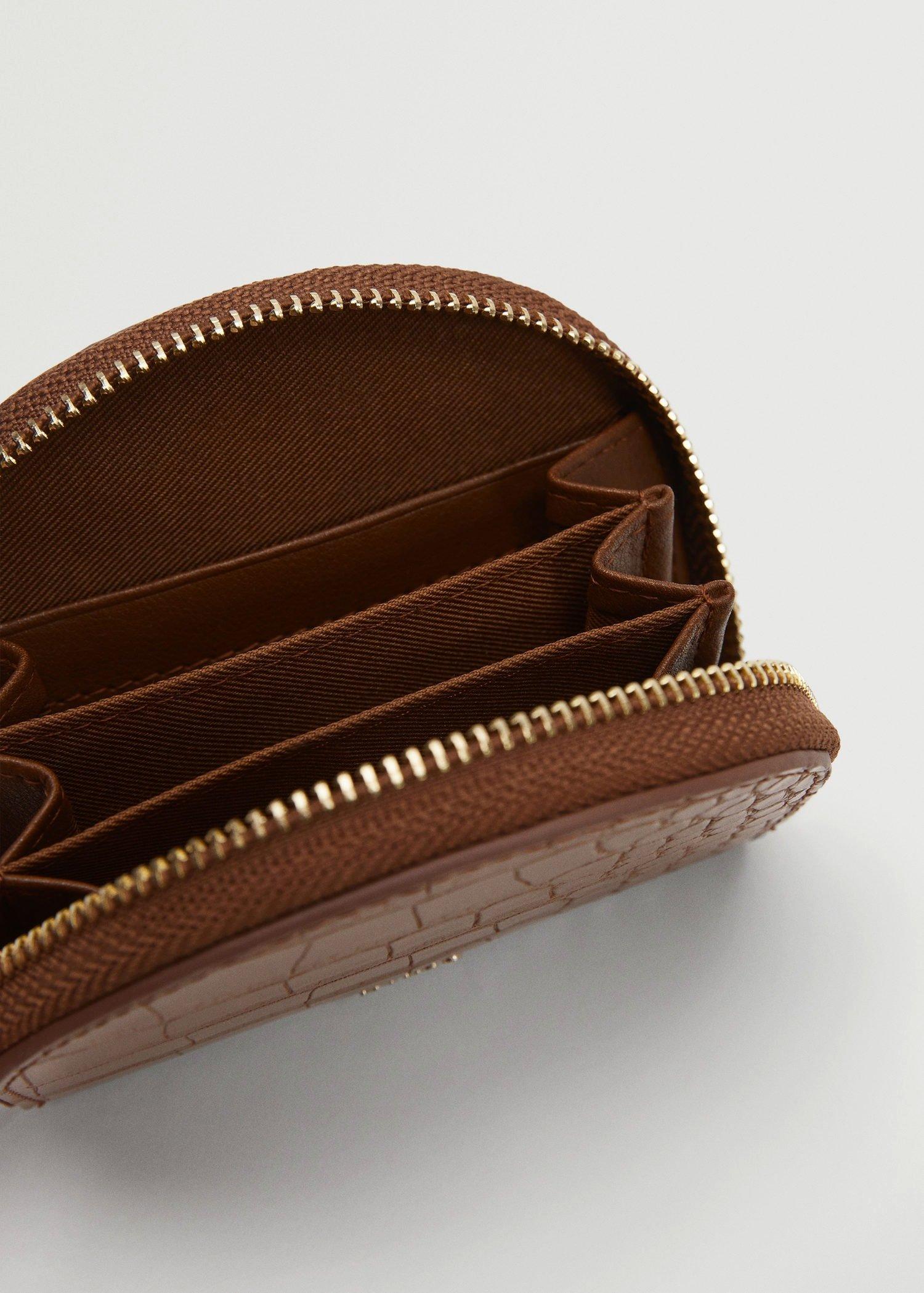 Medium Brown Croc-Effect Wallet, Women, , large image number 3