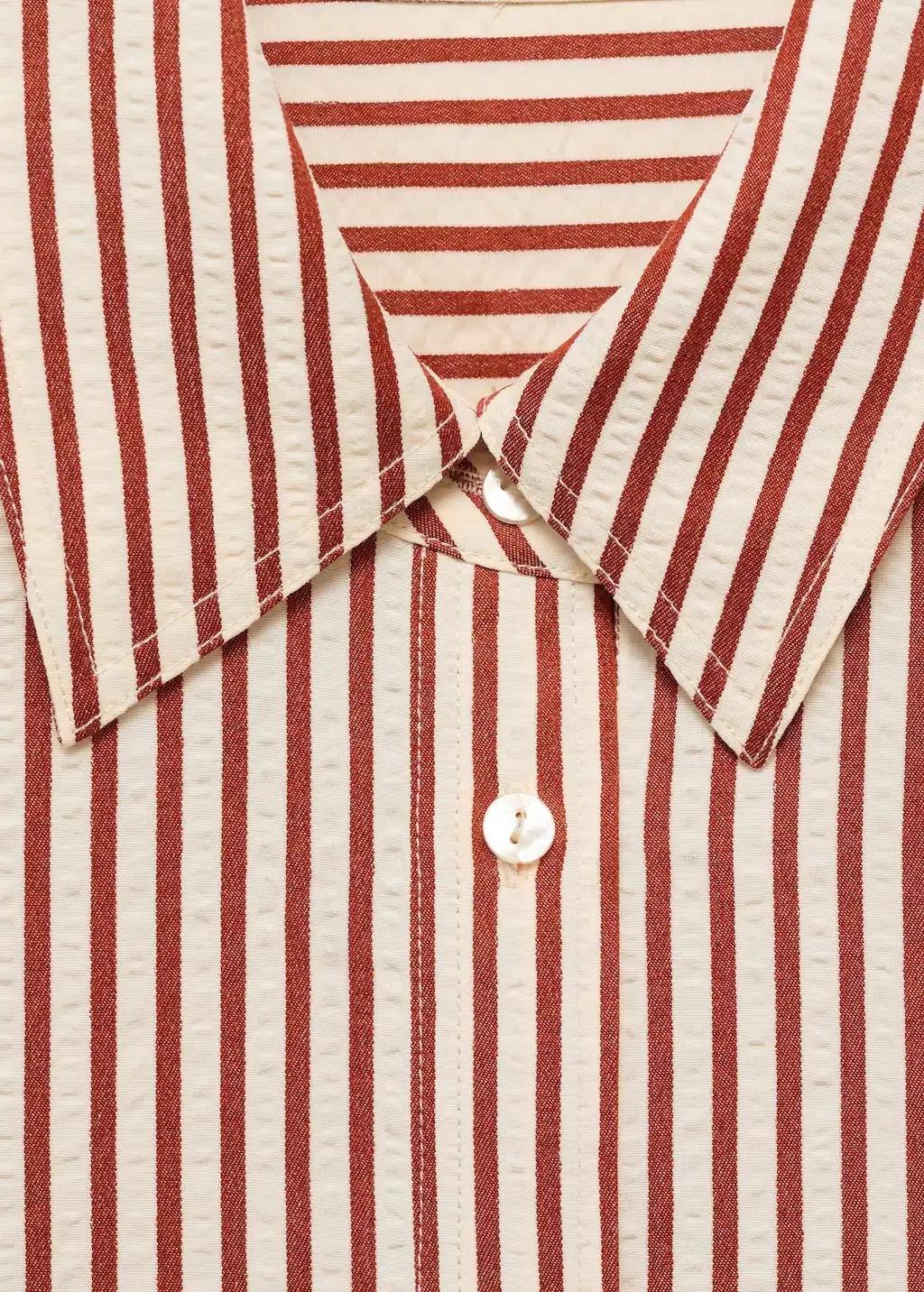 Orange Striped Straight Shirt, , large image number 11