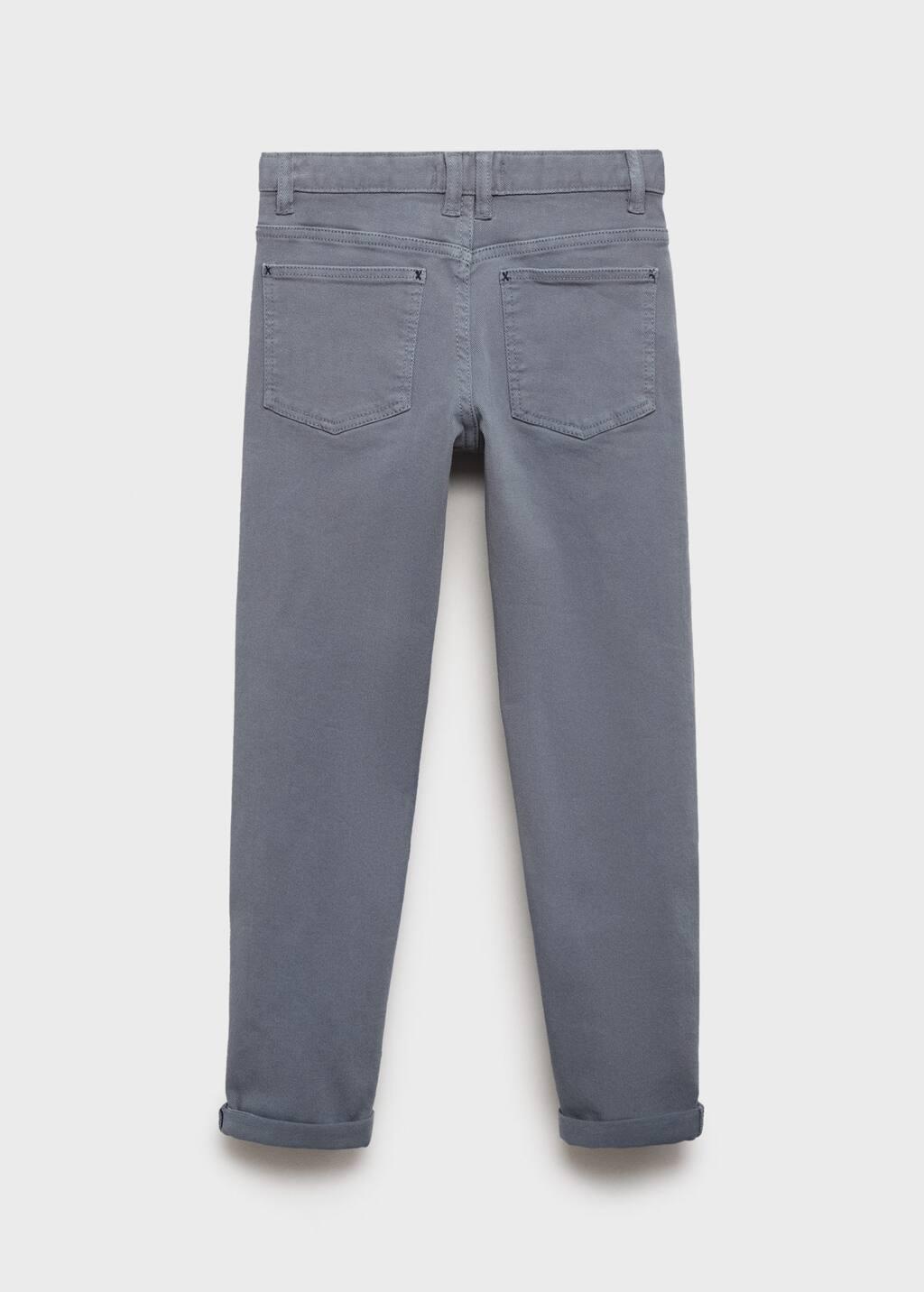 Blue Straight Trousers, Kids Boys, , large image number 3