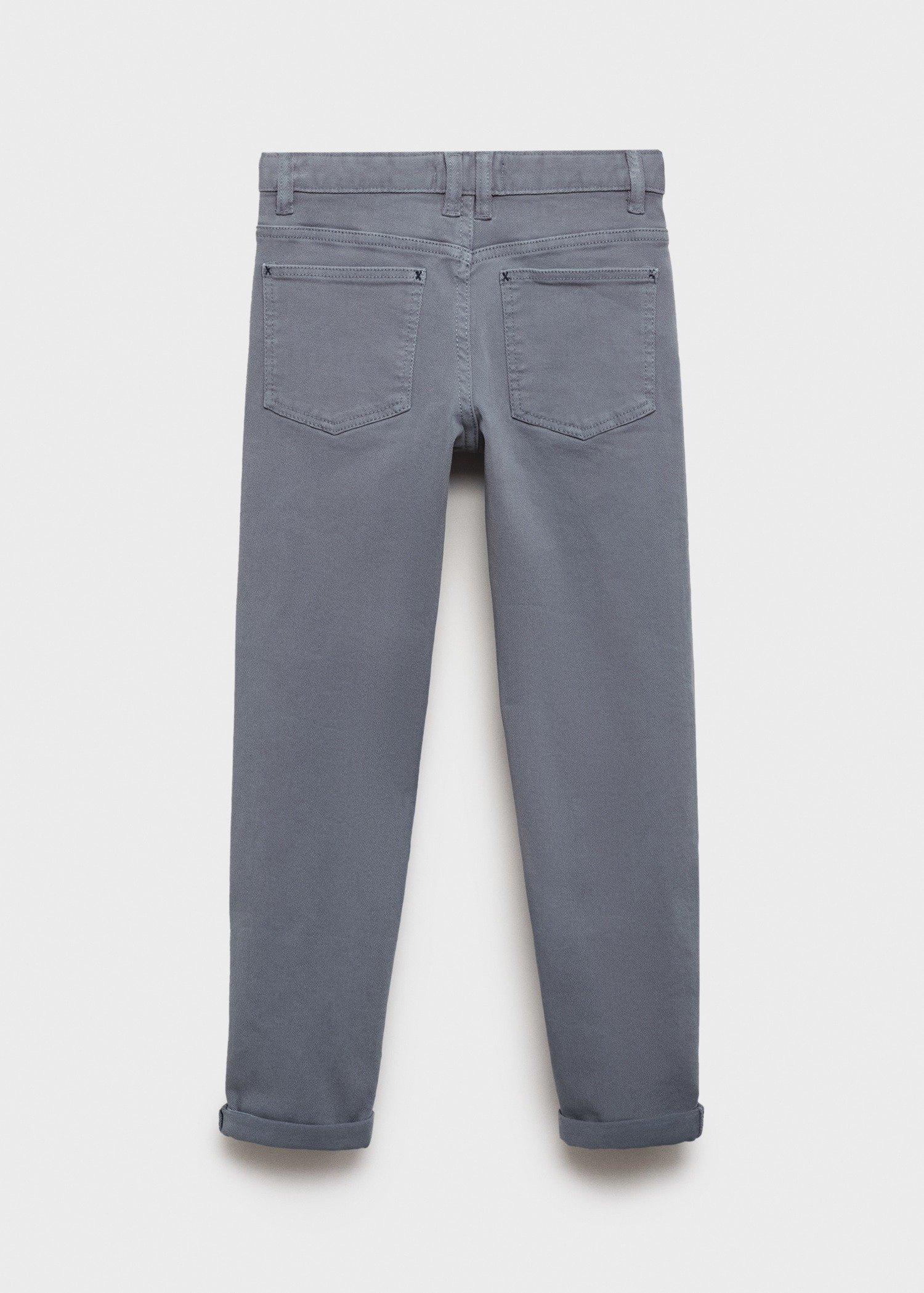 Blue Straight Trousers, Kids Boys, , large image number 6