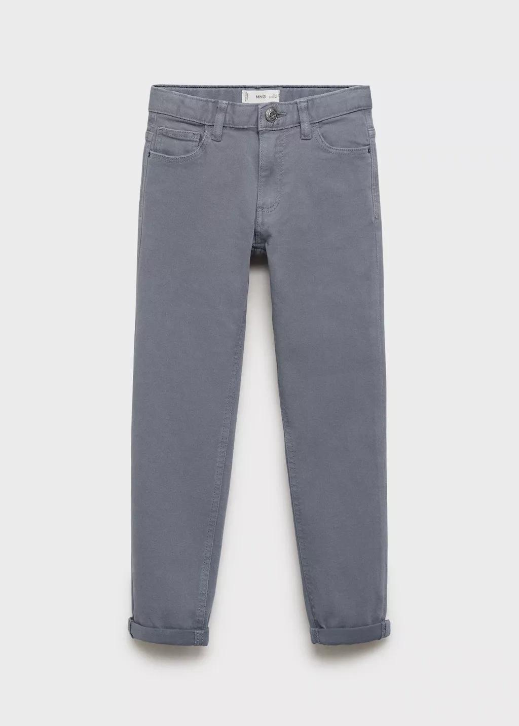 Blue Straight Trousers, Kids Boys, , large image number 11