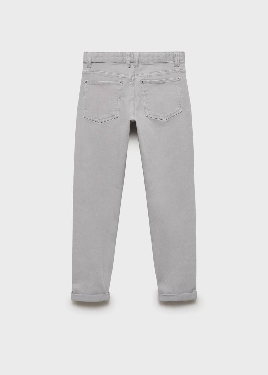 Grey Straight Trousers, Kids Boys, , large image number 1