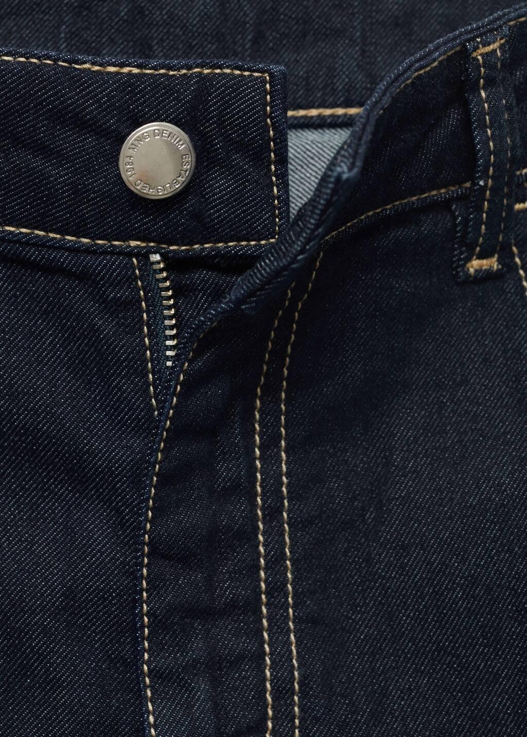 Blue Low Waist Wide leg Jeans, , large image number 4