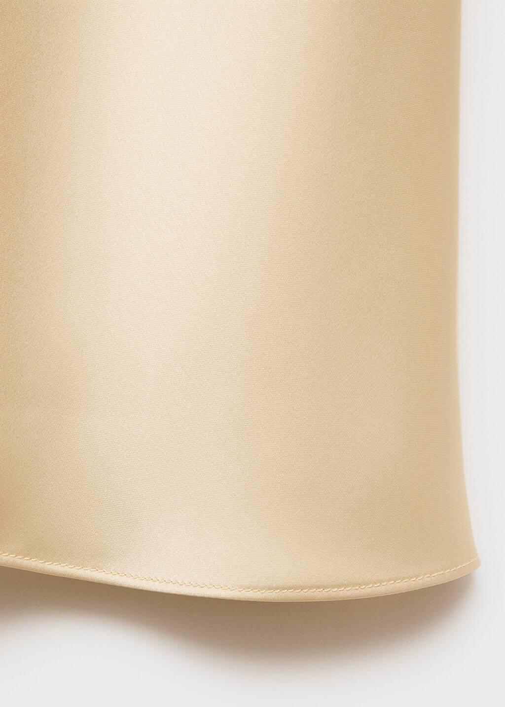 YELLOW Midi satin skirt, , large image number 1