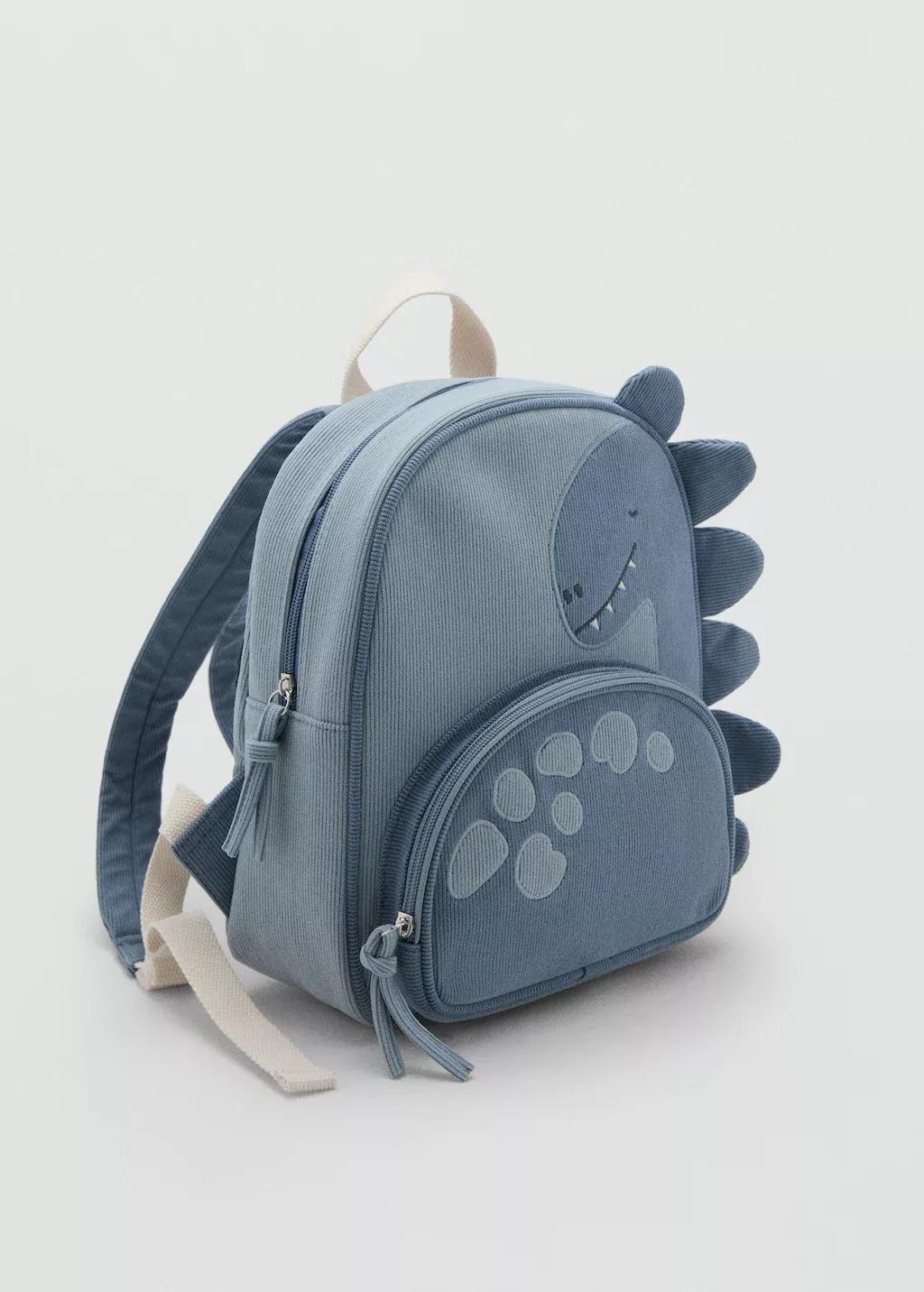 Blue Animal Print Backpack, Baby Boys, Light-Pastel Blue, large image number 1
