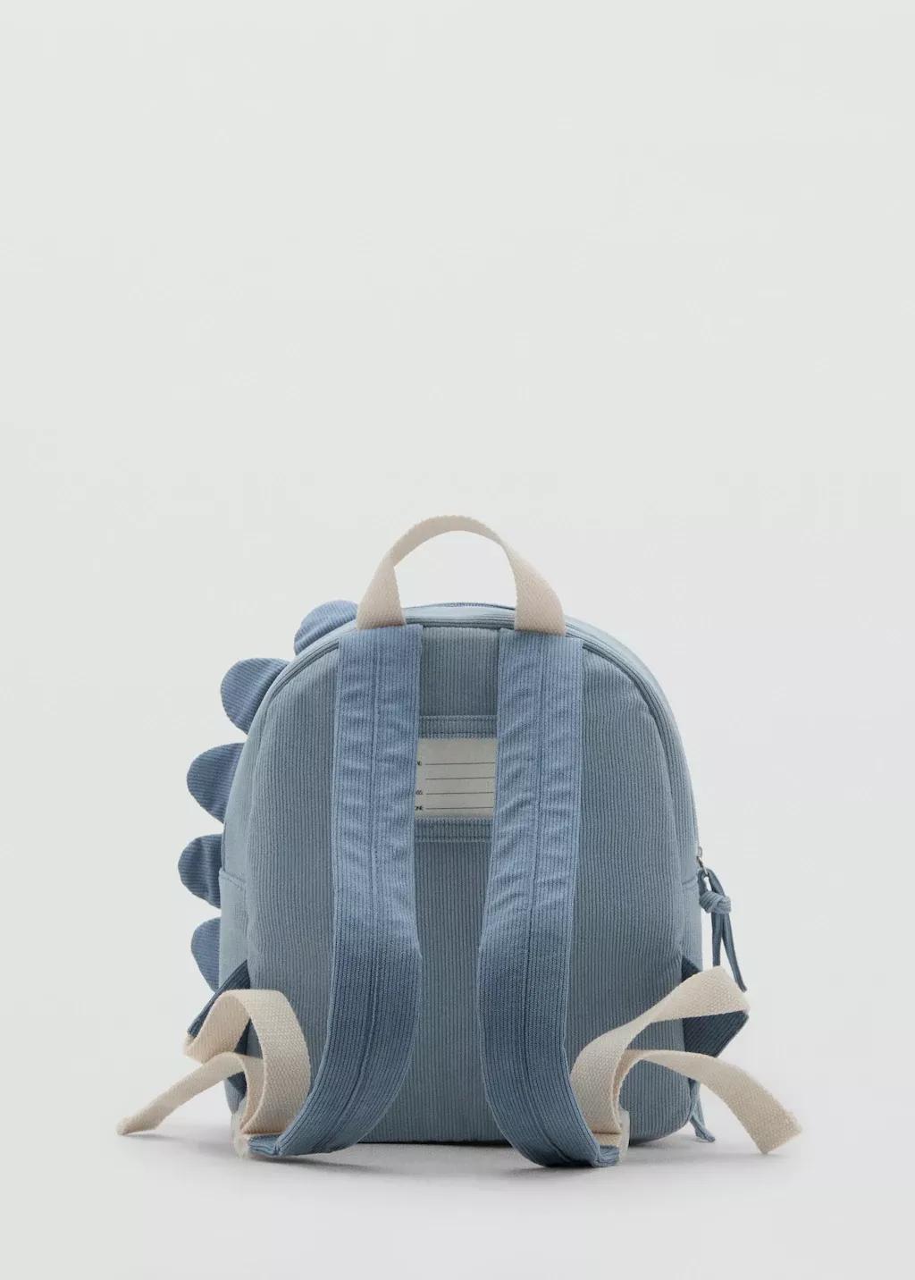 Blue Animal Print Backpack, Baby Boys, Light-Pastel Blue, large image number 2