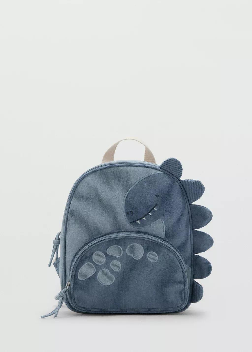 Blue Animal Print Backpack, Baby Boys, Light-Pastel Blue, large image number 3
