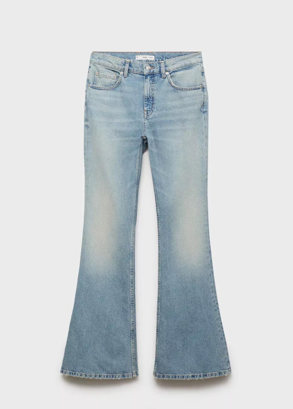 OPEN BLUE Mid-rise flared jeans, Open Blue, large image number 4