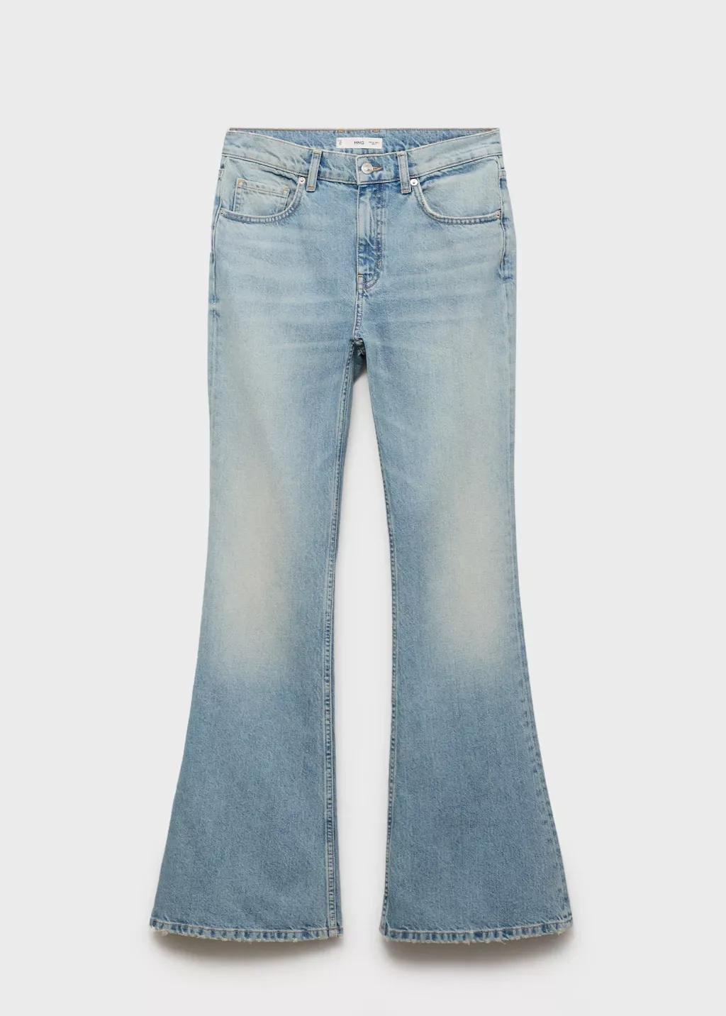 OPEN BLUE Mid-rise flared jeans, Open Blue, large image number 7