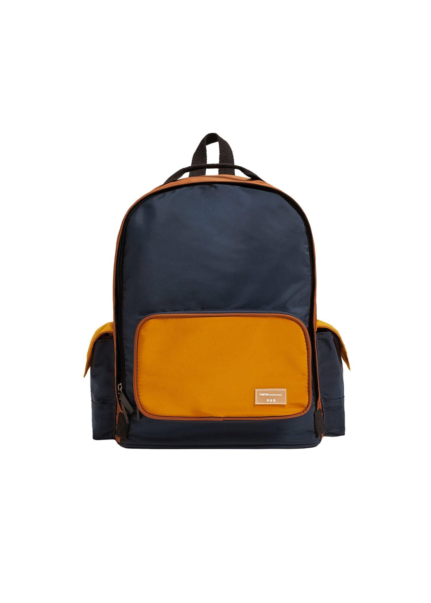 Navy Multi-Pocket Nylon Backpack, Kids Boy, , large image number 5