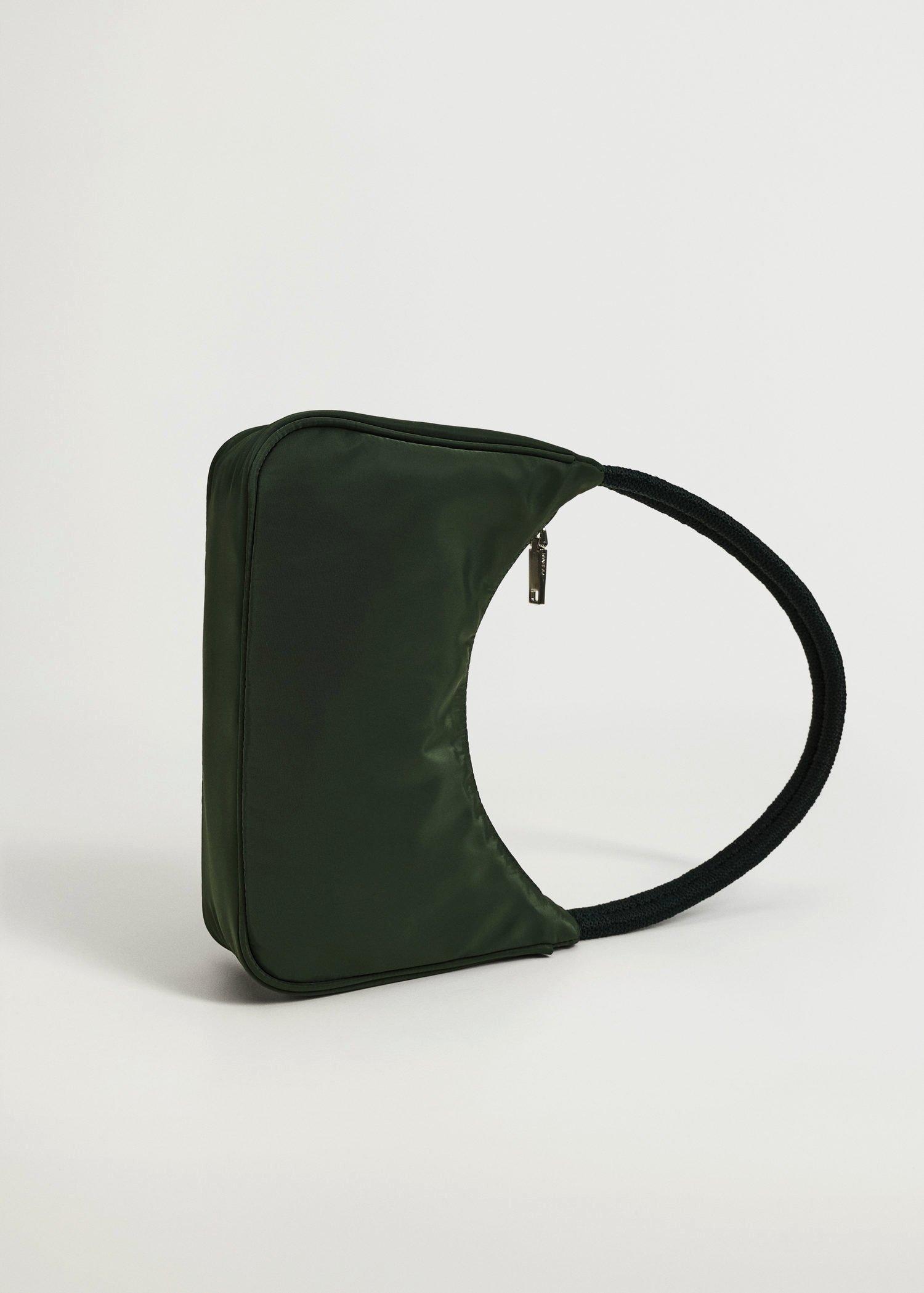 Green Twisted Strap Baguette Bag, Women, , large image number 2