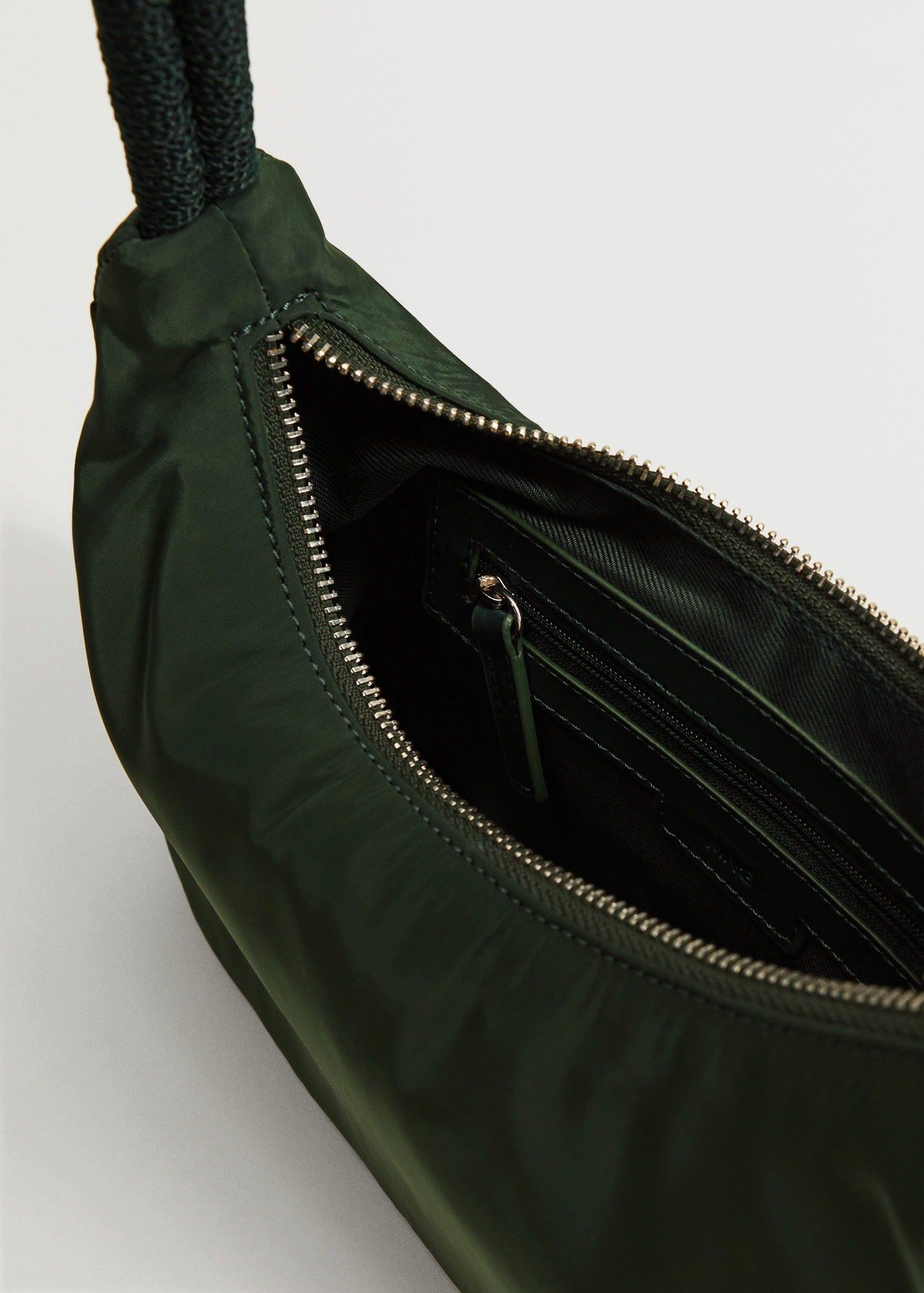Green Twisted Strap Baguette Bag, Women, , large image number 3