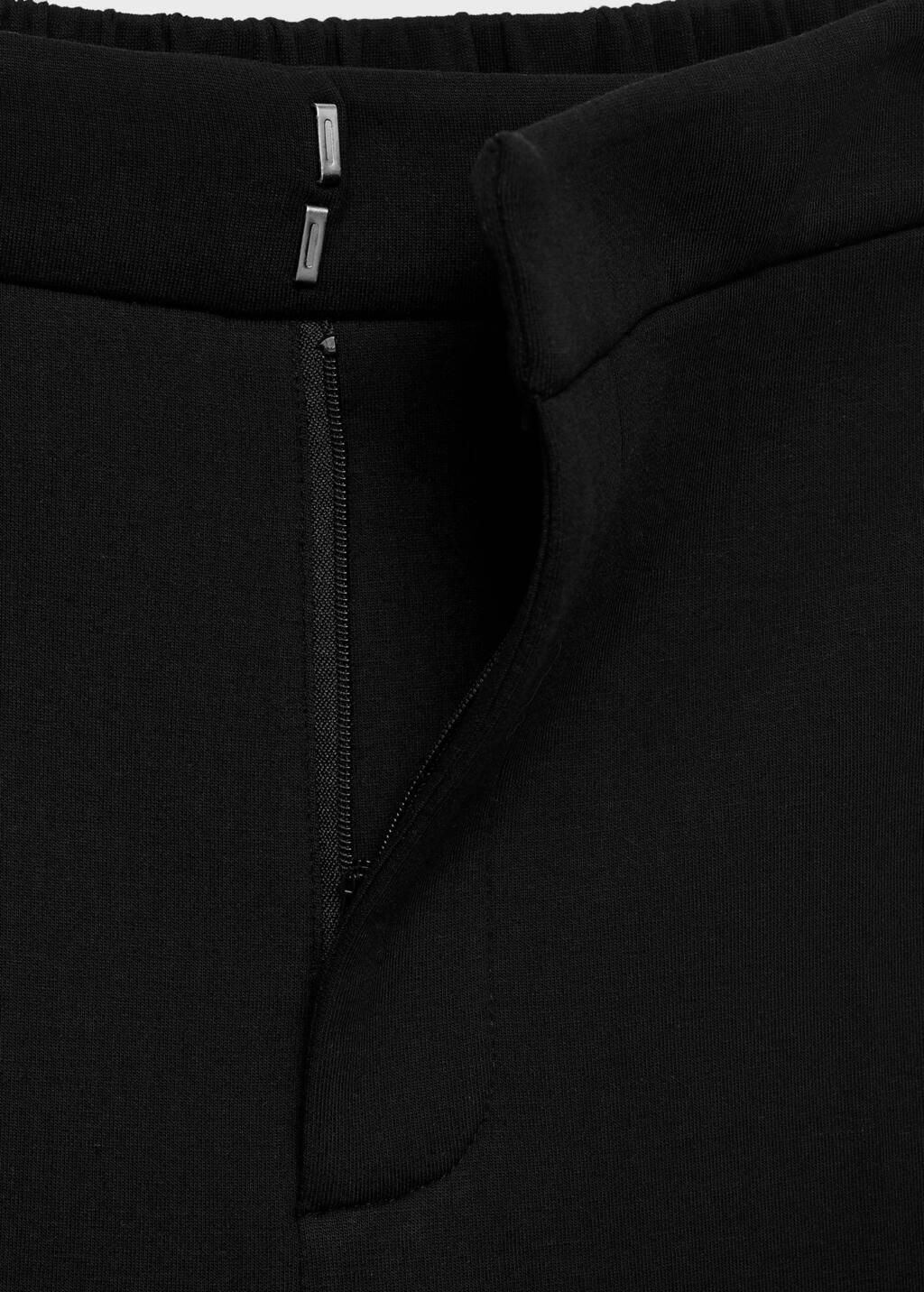 BLACK Straight-fit trousers with elastic waist, , large image number 1