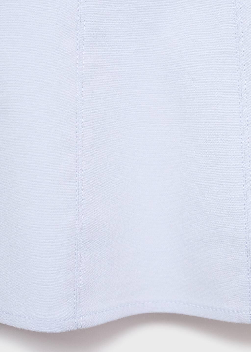 Blue Cotton A-Line Top, Light-Pastel Blue, medium