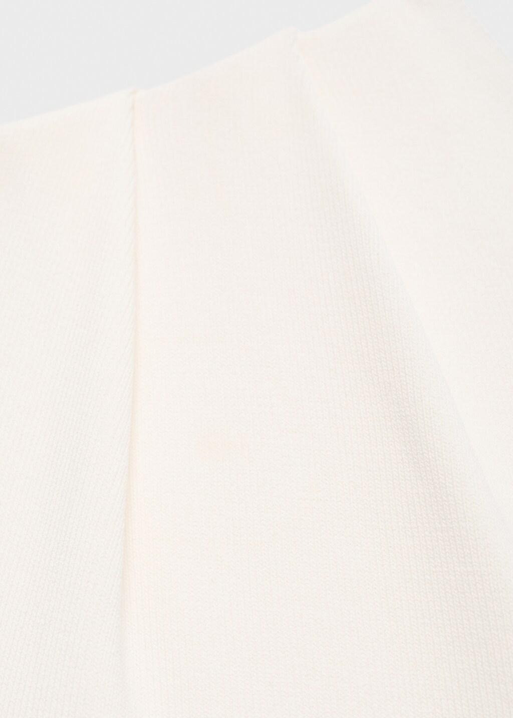 Beige Asymmetrical Combined Fabric Dress, , large image number 1