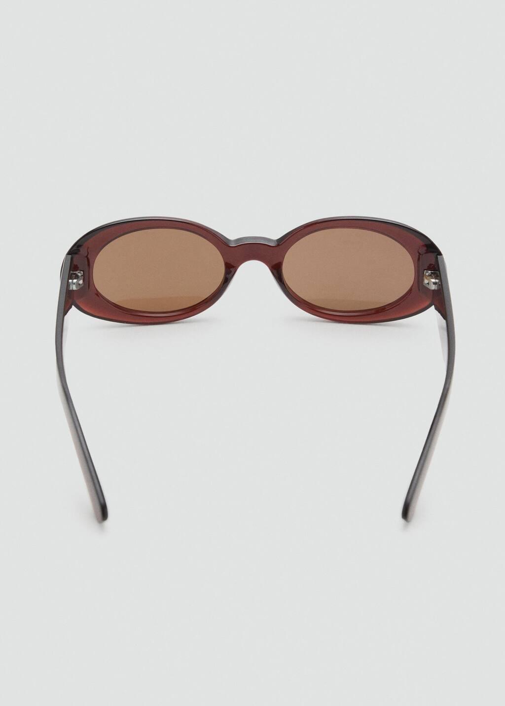 BROWN Oval-frame sunglasses, Brown, large image number 1
