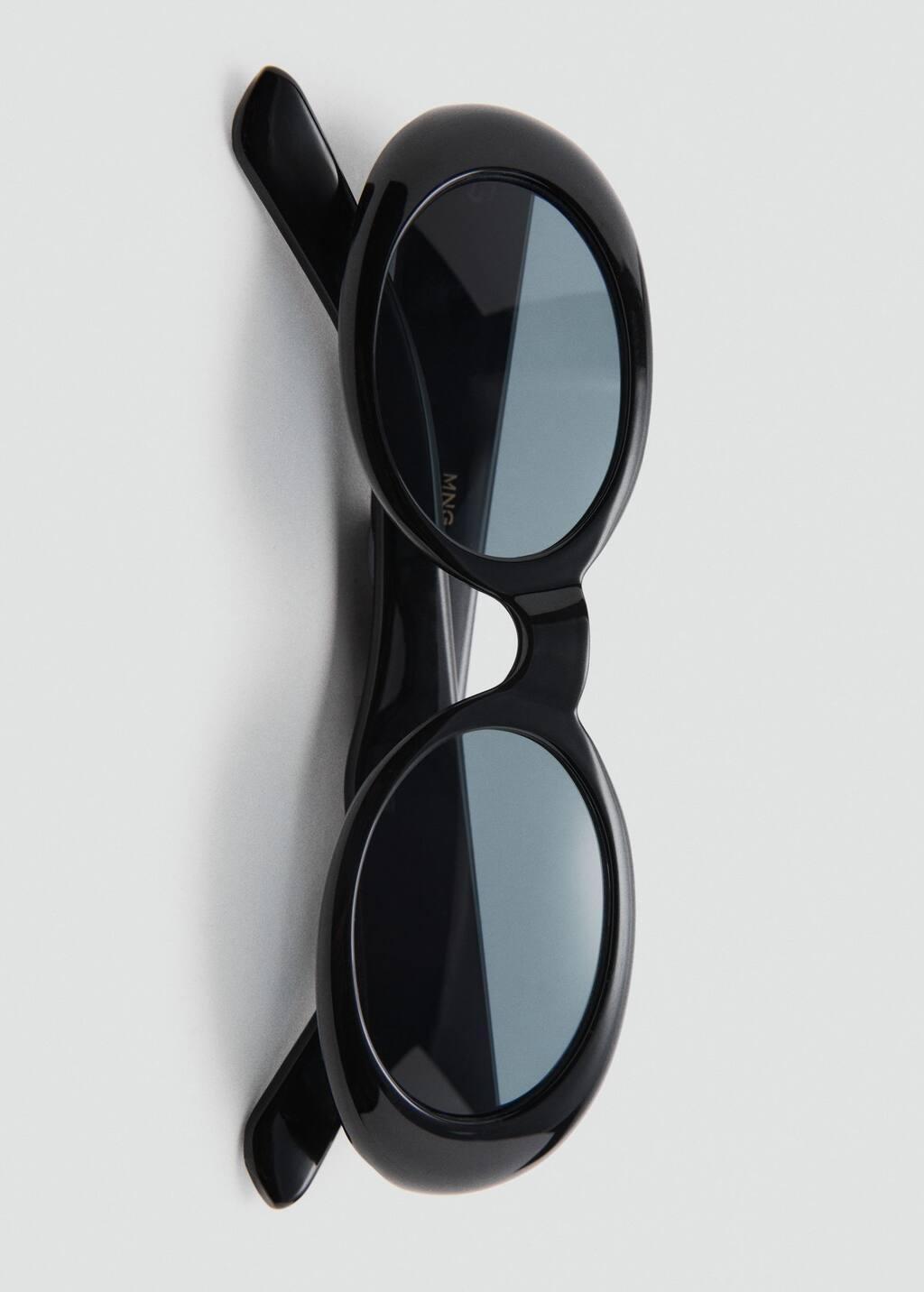 BLACK Oval-frame sunglasses, Black, large image number 2