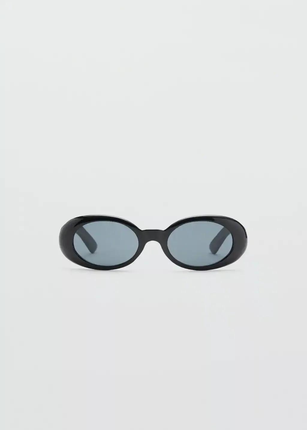 BLACK Oval-frame sunglasses, Black, large image number 3