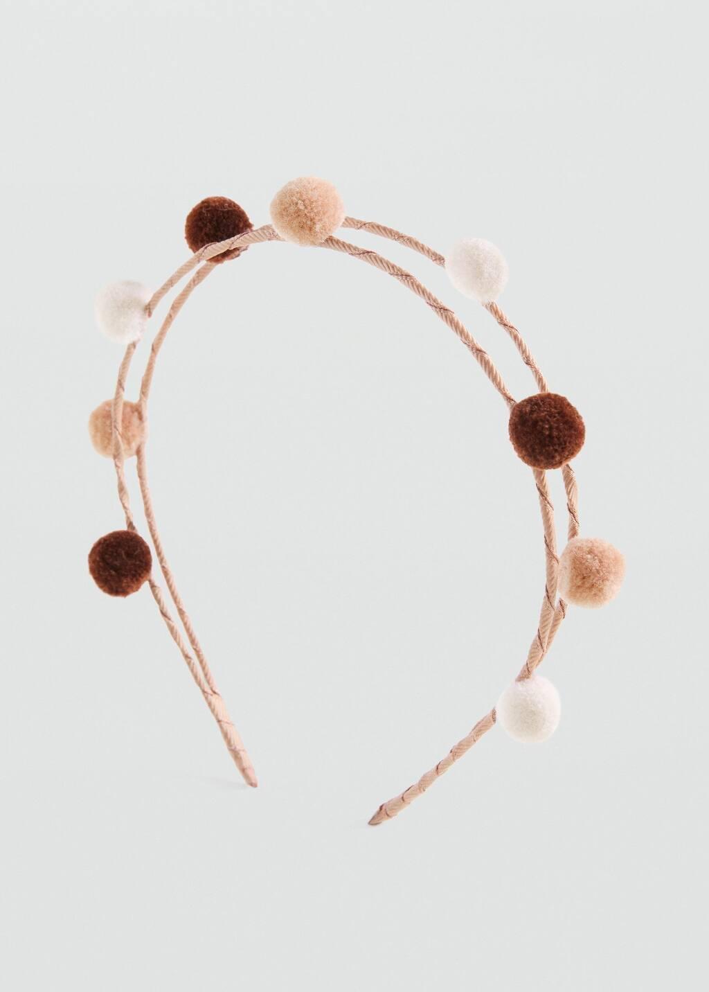 Brown Lt Pastel Headband And Scrunchie Set, Kids Girl, Light Pastel Brown, large image number 1