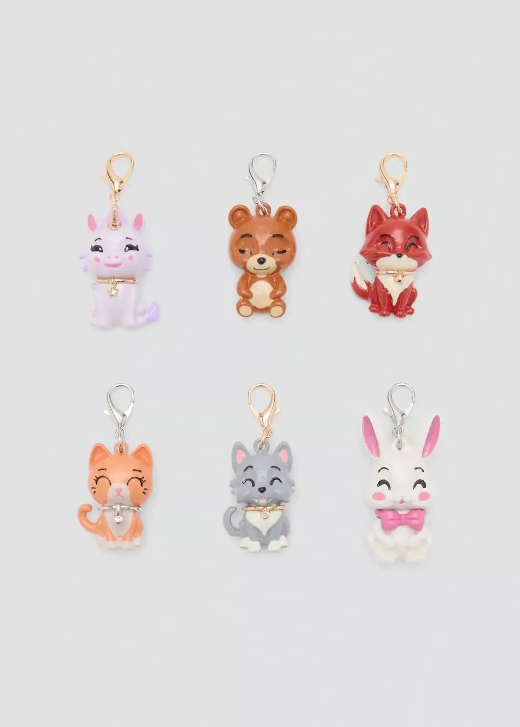 Silver Surprise Animal Charm, Kids Girls, Silver, large image number 1