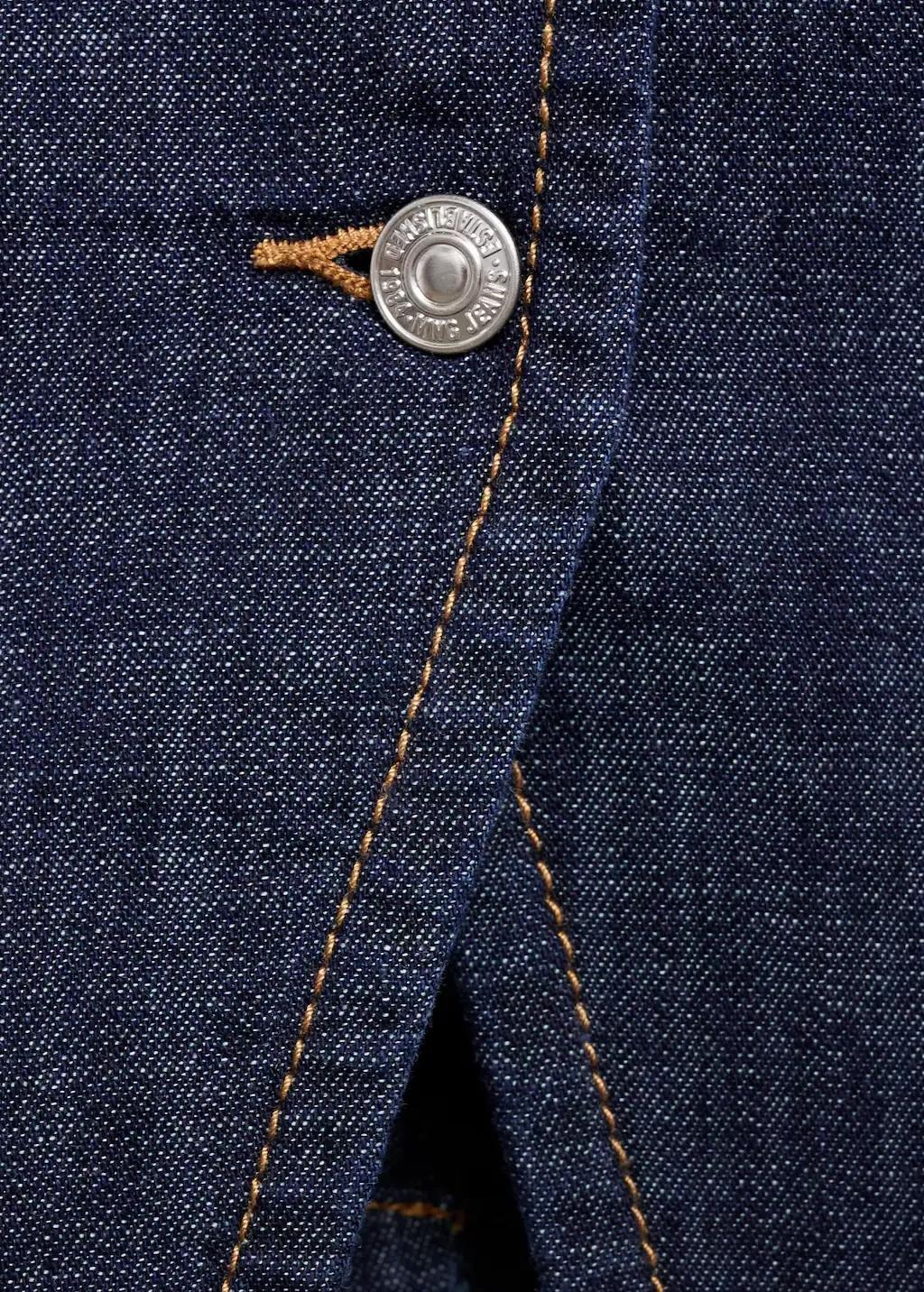 Blue Buttoned Denim Top, , large image number 9