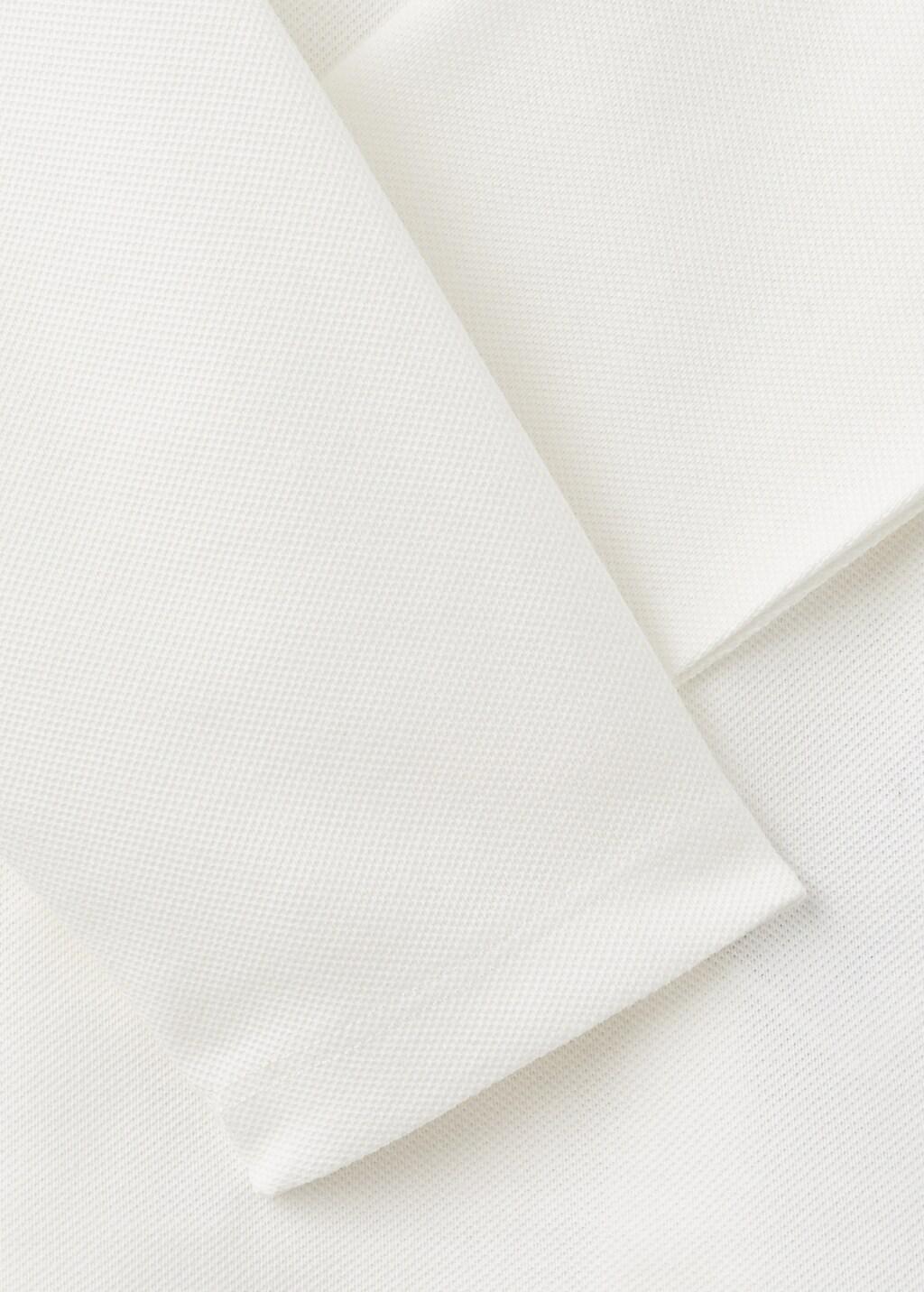 White Cotton Basic Polo Shirt, Baby Boy, , large image number 4