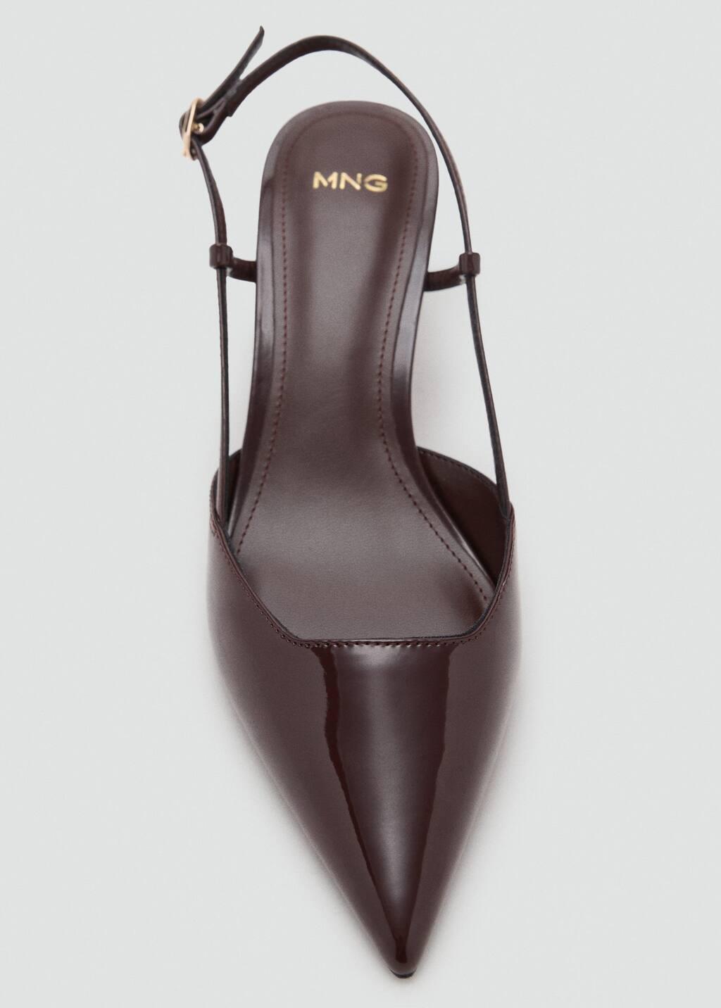 DARK BROWN Kitten-heel patent leather shoes, , large image number 2