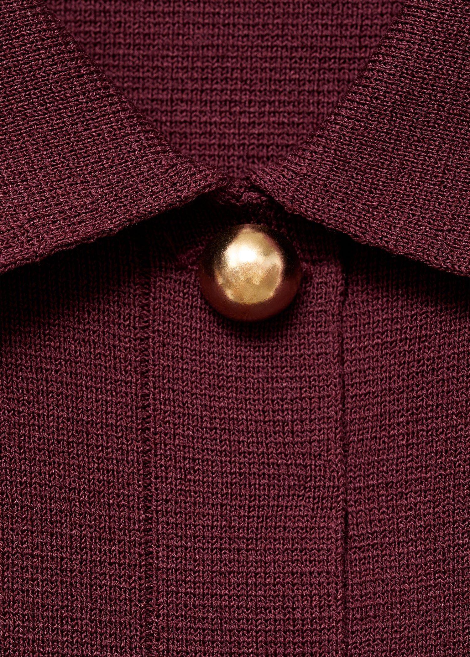 Red Pocket Knit Jacket, , large image number 7