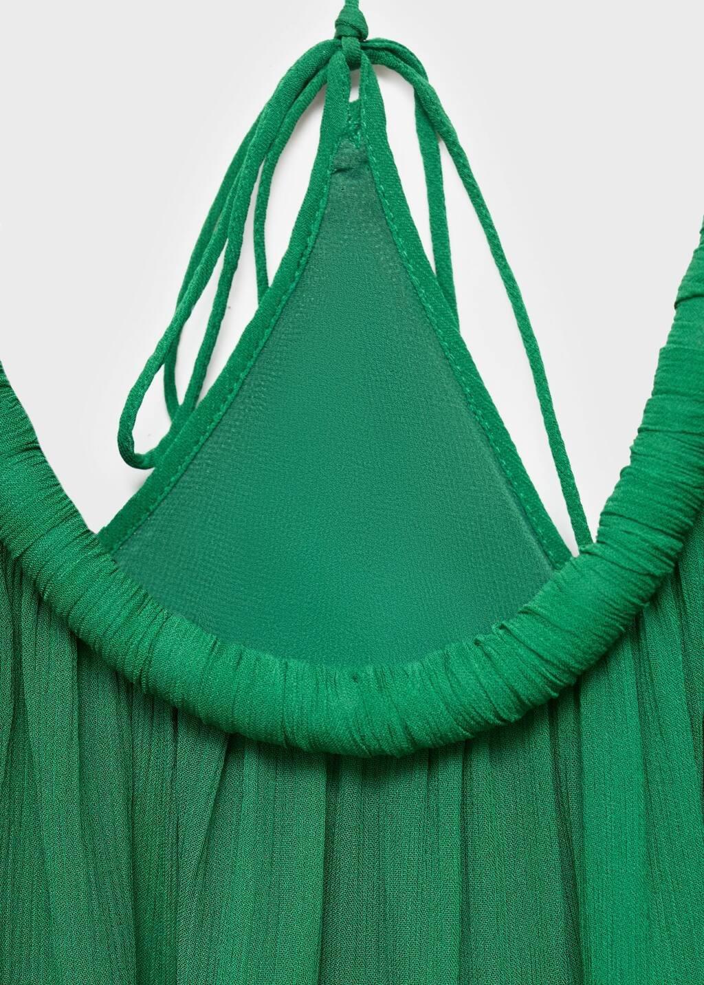 Green Top With Pleated Back Neckline, , large image number 5