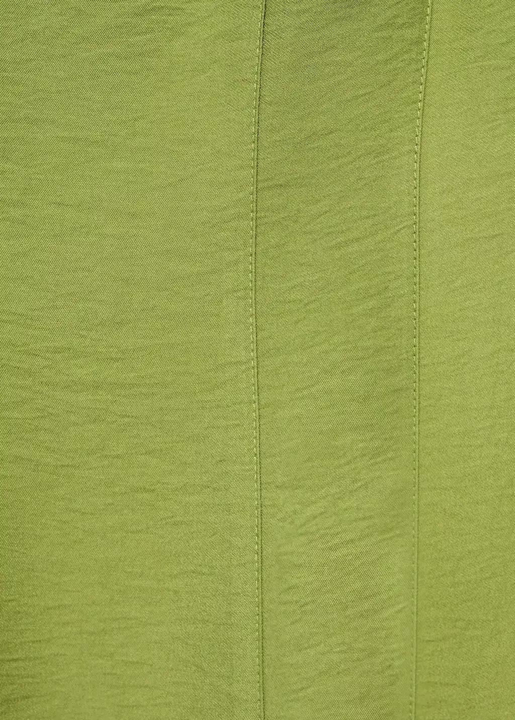 Green Midi-Dress With Stitching, , large image number 1